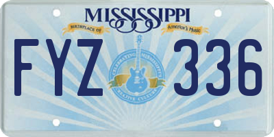 MS license plate FYZ336