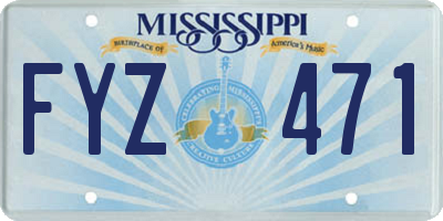 MS license plate FYZ471