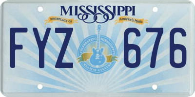 MS license plate FYZ676