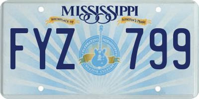 MS license plate FYZ799
