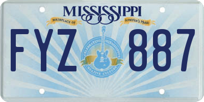 MS license plate FYZ887