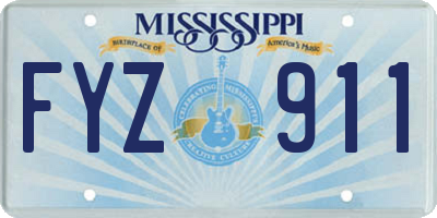 MS license plate FYZ911