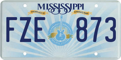 MS license plate FZE873