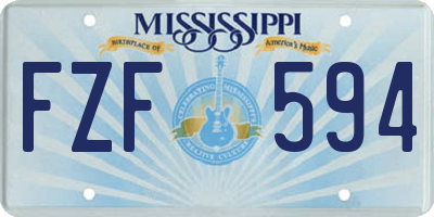 MS license plate FZF594