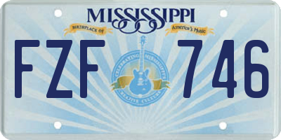 MS license plate FZF746