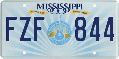 MS license plate FZF844