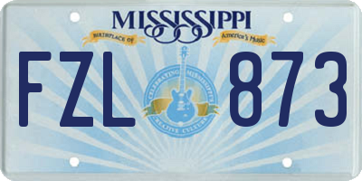 MS license plate FZL873
