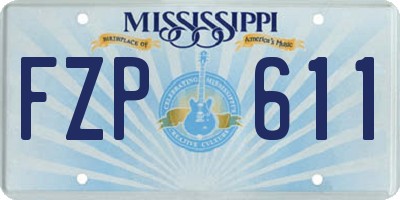 MS license plate FZP611