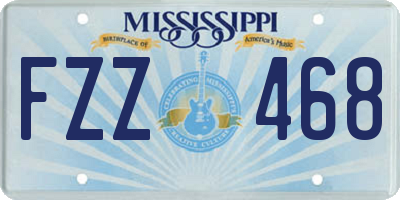 MS license plate FZZ468