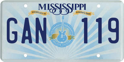 MS license plate GAN119