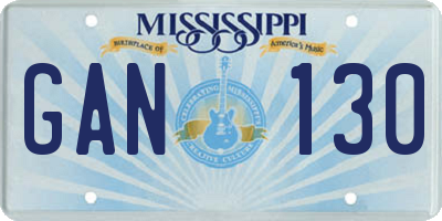 MS license plate GAN130