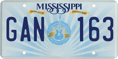 MS license plate GAN163