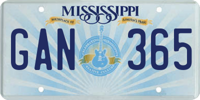 MS license plate GAN365