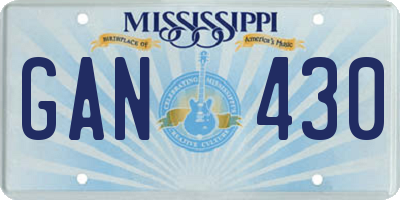 MS license plate GAN430
