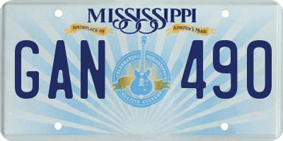 MS license plate GAN490