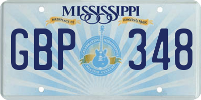 MS license plate GBP348