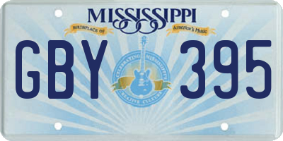 MS license plate GBY395