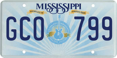 MS license plate GCO799