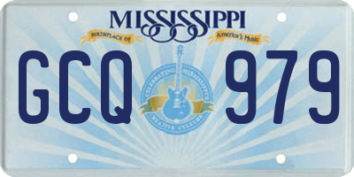 MS license plate GCQ979