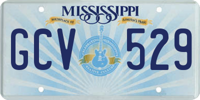 MS license plate GCV529