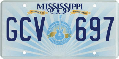 MS license plate GCV697