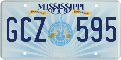 MS license plate GCZ595