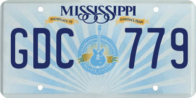 MS license plate GDC779