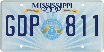 MS license plate GDP811