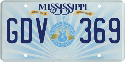 MS license plate GDV369