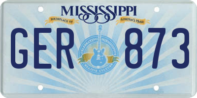 MS license plate GER873