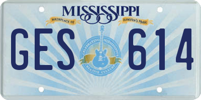 MS license plate GES614