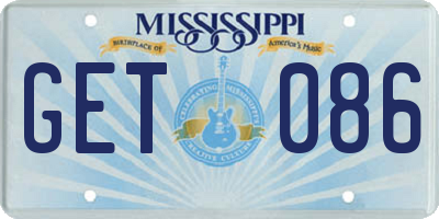 MS license plate GET086