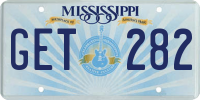 MS license plate GET282