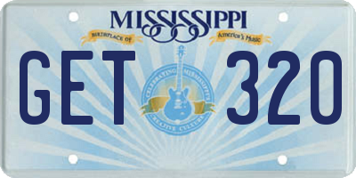 MS license plate GET320