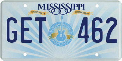 MS license plate GET462