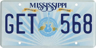 MS license plate GET568