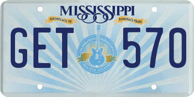 MS license plate GET570