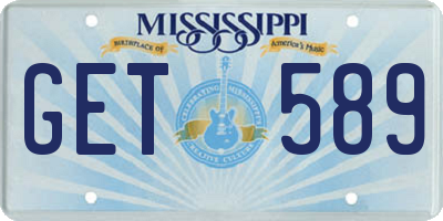 MS license plate GET589