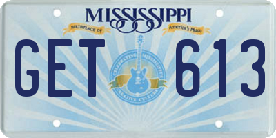 MS license plate GET613