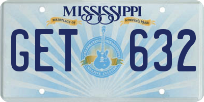 MS license plate GET632