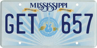 MS license plate GET657