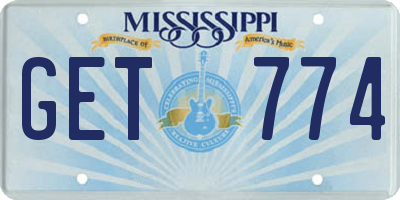 MS license plate GET774