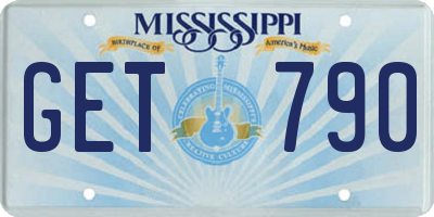 MS license plate GET790