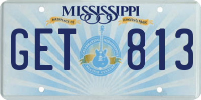 MS license plate GET813