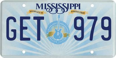 MS license plate GET979