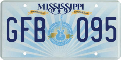 MS license plate GFB095