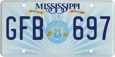 MS license plate GFB697