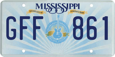MS license plate GFF861