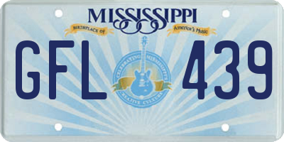 MS license plate GFL439