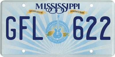 MS license plate GFL622